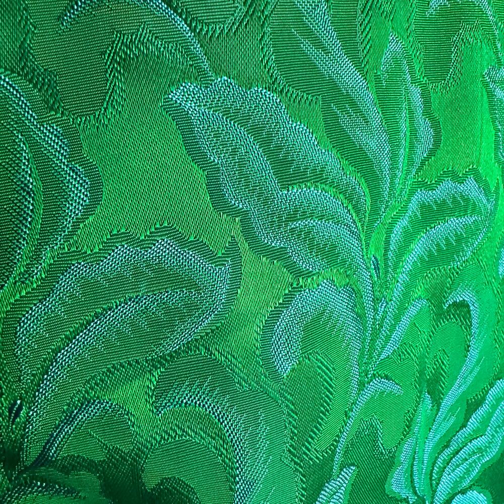 50s Vintage CAROL CRAIG | Matching Green and Blue Brocade Skirt Suit | Sz Small - Picture 4 of 9